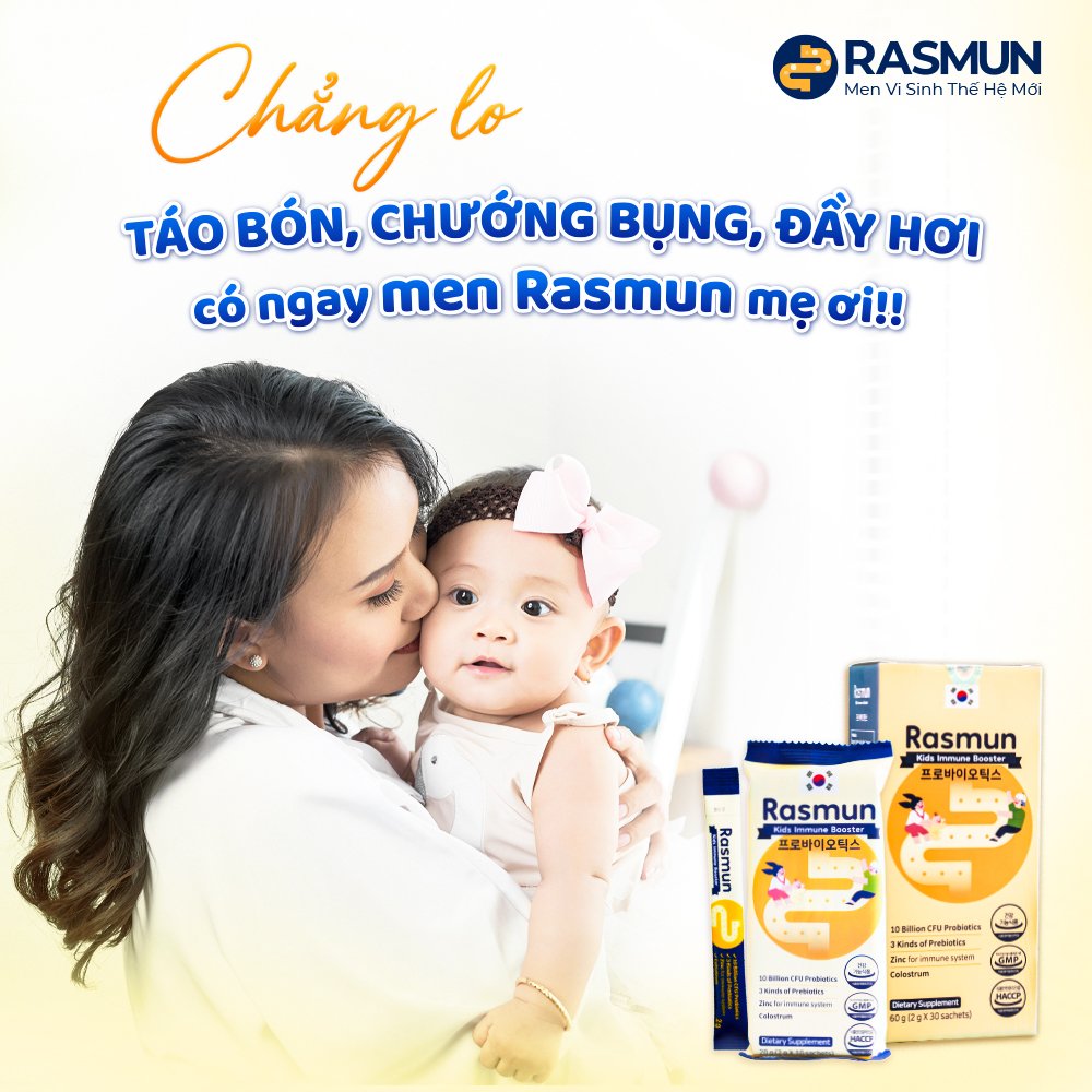 Cách sử dụng men vi sinh Rasmun THẾ HỆ MỚI 4 trong 1 giúp con giảm rối loạn tiêu hóa, biếng ăn – mẹ bỏ túi ngay!!